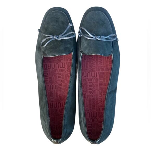 NWOT Munro Rossa Black Suede Flat – Sz 9.5WW (Double Wide) - Picture 7 of 10